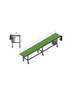 Przenośnik taśmowy MBV 40 D1 230x6000 2