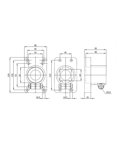 Część górna B podpory Df 50,8