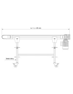 Przenośnik taśmowy MBV 80 D1 730x3000 2